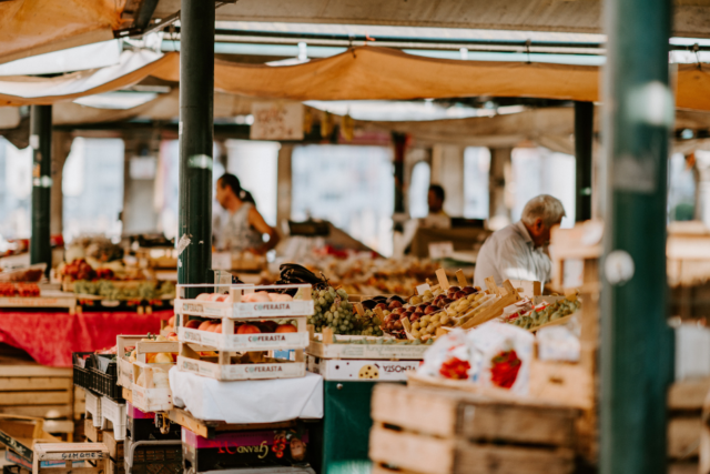 market, food, fruits, vegetables