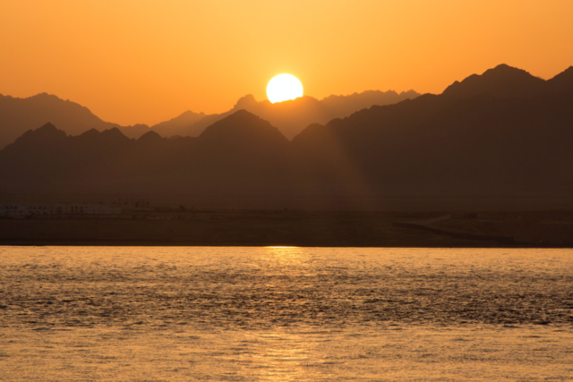 sunset, Sharm El-Sheikh, Egypt